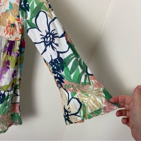 Sacred Threads Boho Patchwork Tiered Top - Picture 9 of 11